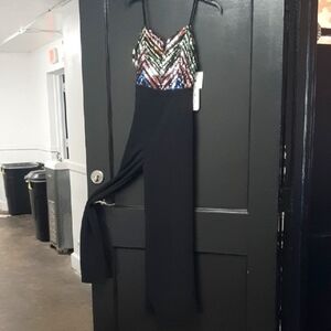 Almost Famous Blue and Purple Spaghetti Strap Jumpsuit